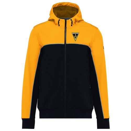Alemannia Softshell Jacke in schwarz-gelb